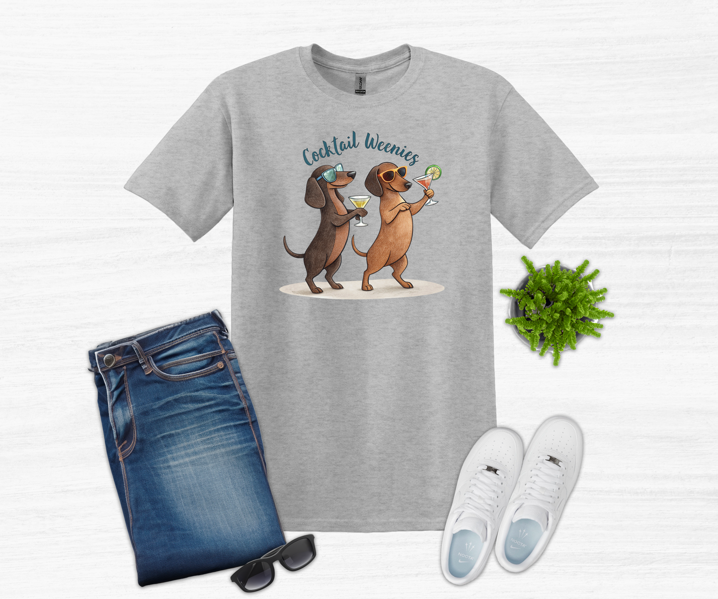 Cocktail Weenies, Dachshund Shirt