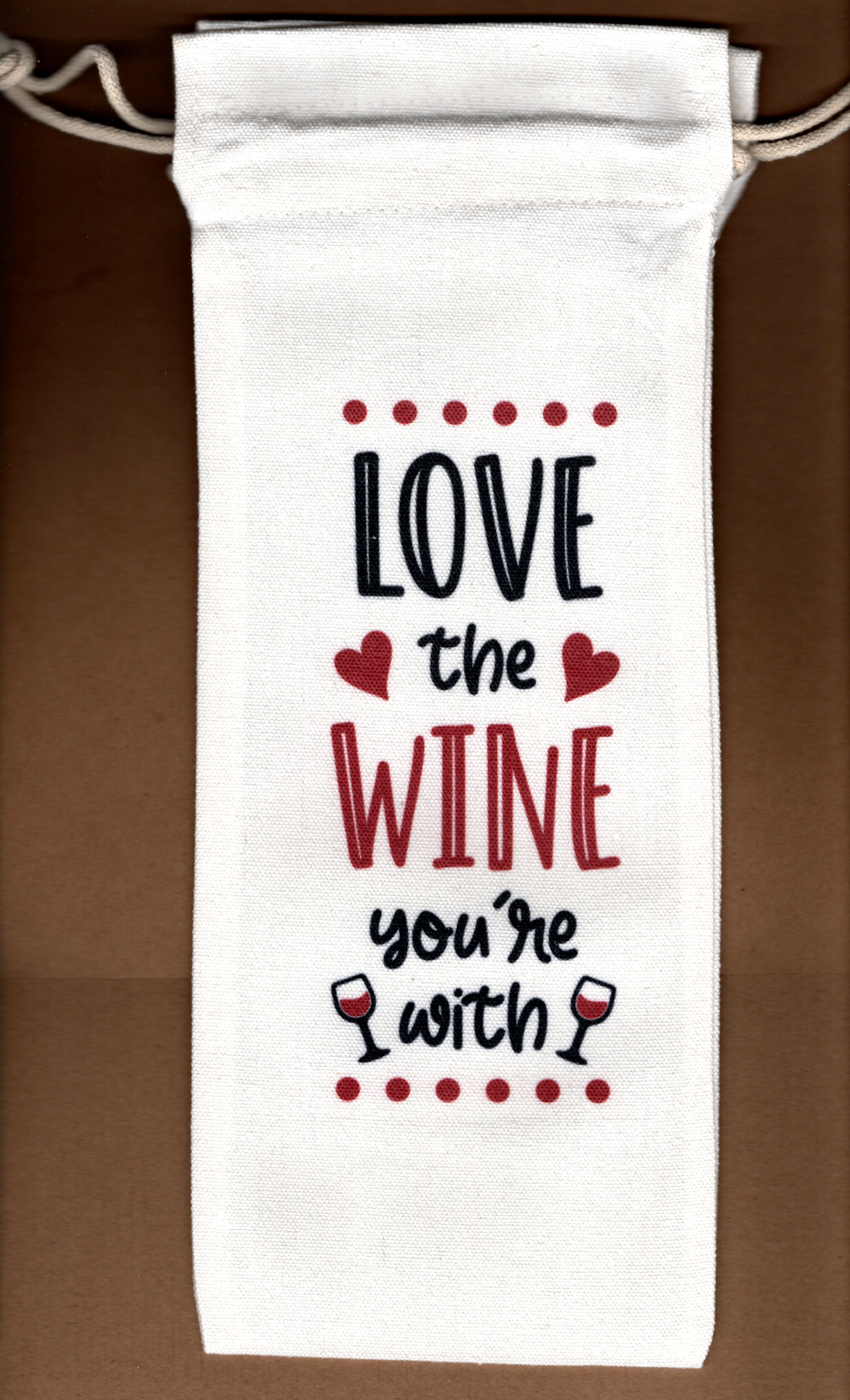 Valentine Day Wine Bag
