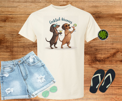 Cocktail Weenies, Dachshund Shirt