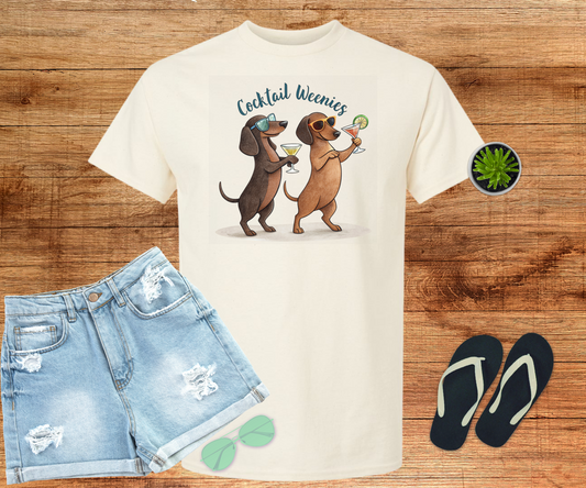 Cocktail Weenies, Dachshund Shirt