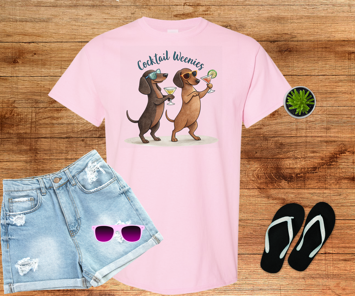 Cocktail Weenies, Dachshund Shirt