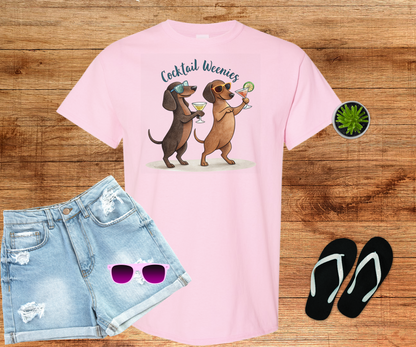 Cocktail Weenies, Dachshund Shirt