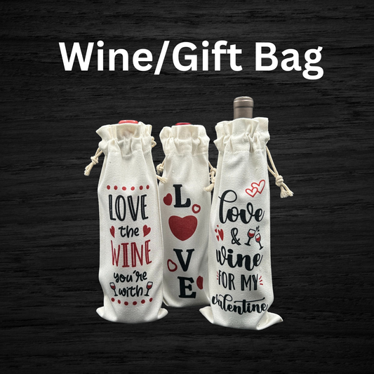 Valentine Day Wine Bag