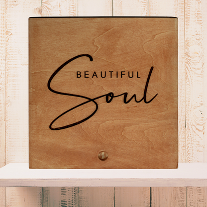 Beautiful Soul Wood Keepsake Box