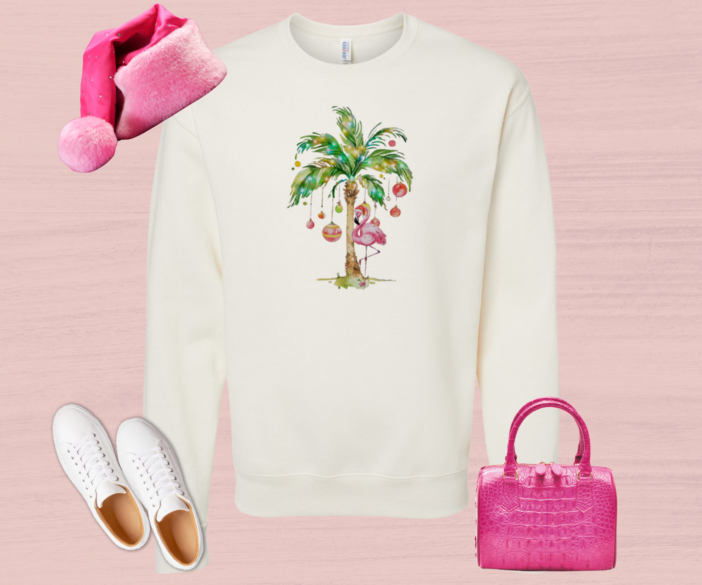 Flamingo Christmas Sweatshirt