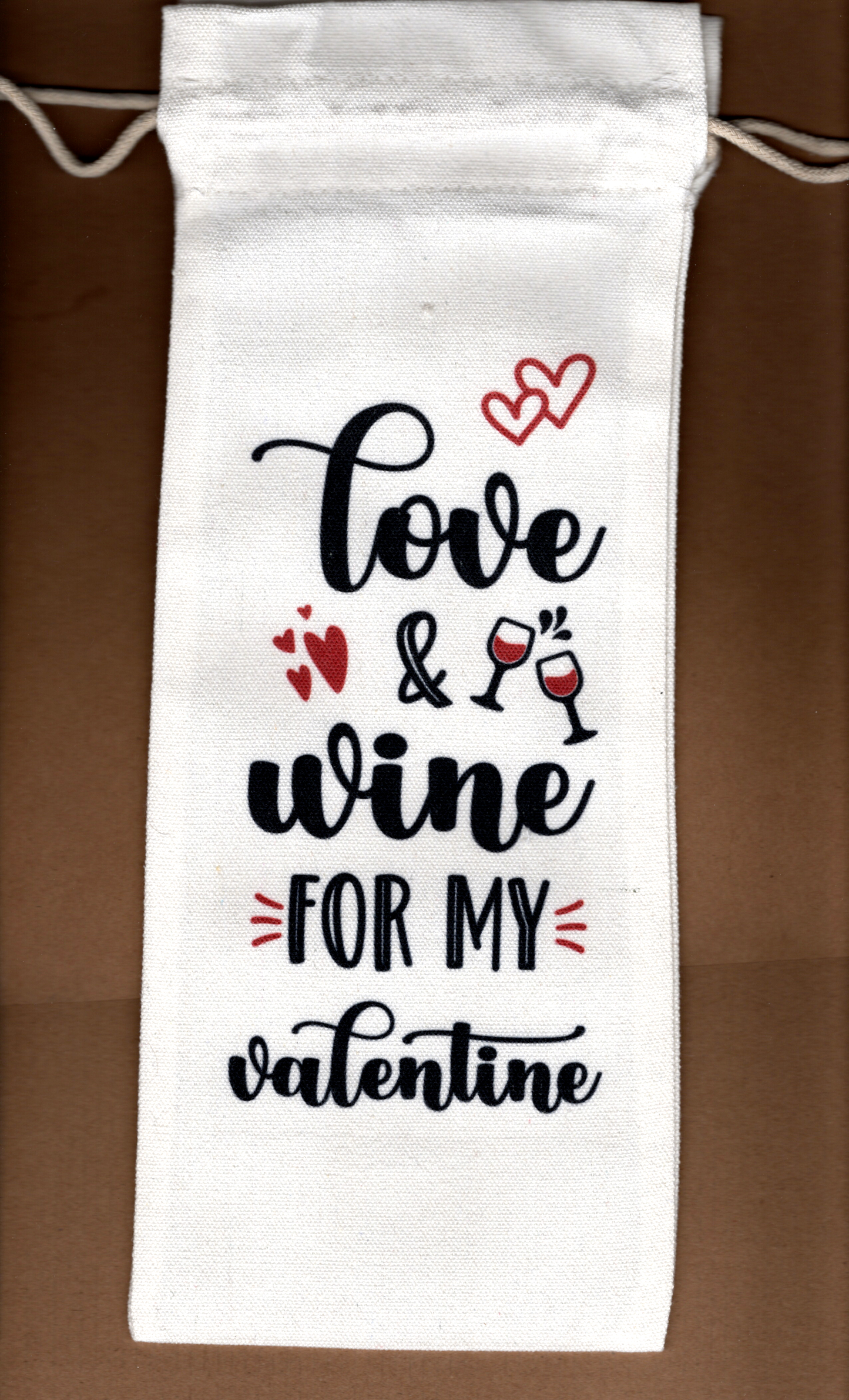 Valentine Day Wine Bag