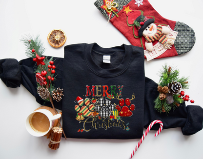 Merry Christmas Paws Sweatshirt