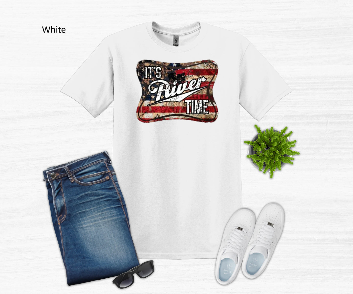 River Time, Patriot River Shirt, Summer Fun Tee